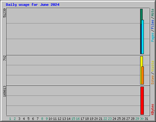 Daily usage for June 2024