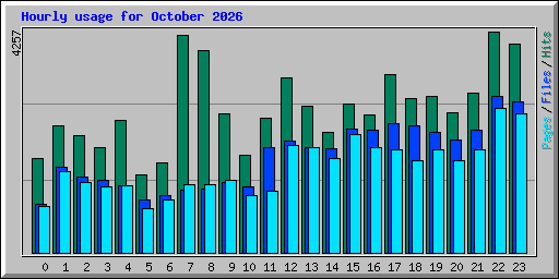 Hourly usage for October 2026